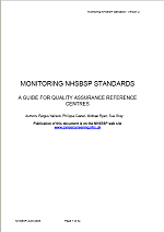 Monitoring NHSBSP Standards: A Guide for Quality Assurance Reference Centres - Version 3 - PDF 420Kb 