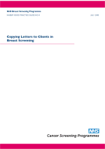 NHSBSP Good Practice Guide 8: Copying Letters To Clients In Breast Screening - PDF 5.2Mb 
