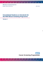 Consolidated Guidance on Standards for the NHS Breast Screening Programme Version 2 - PDF 741Kb 