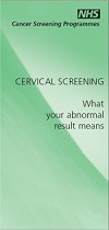 leaflet: What your abnormal result means