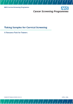 Taking Samples for Cervical Screening - a Resource Pack for Trainers 959Kb PDF